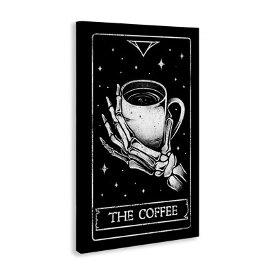 The Coffee Tarot Card Canvas, design by EduEly Designs