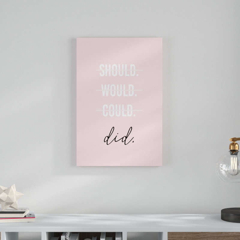 GRL PWR II by Anna Hambly - Typography Print, 76cm H x 51cm W, Wrapped Canvas