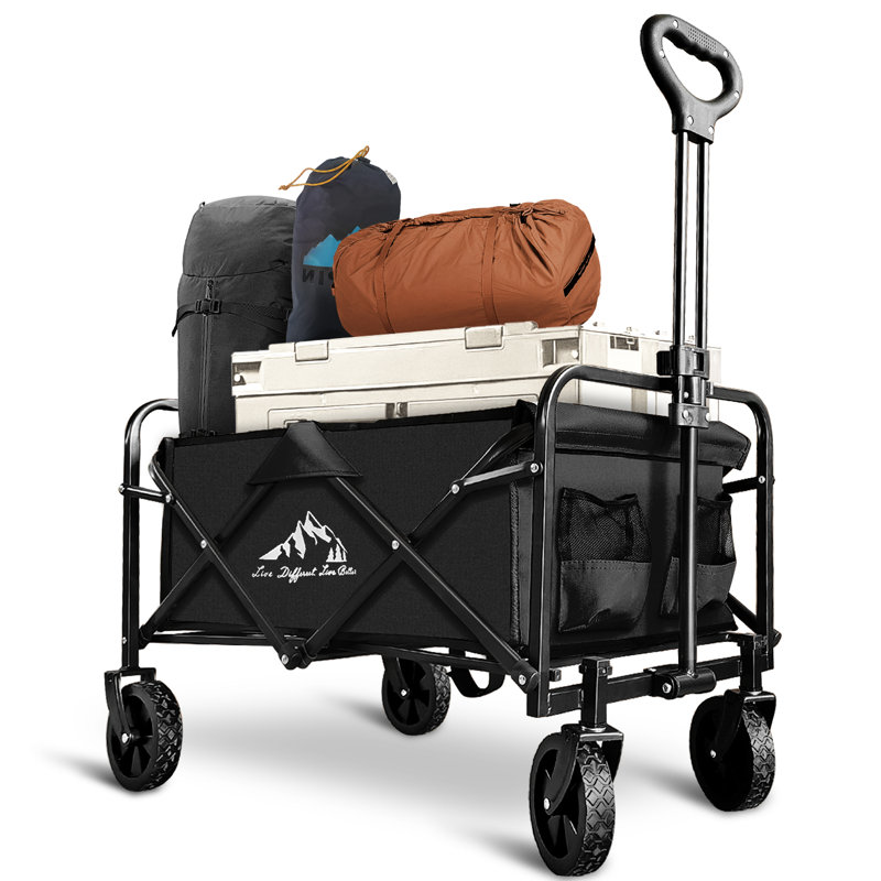 180L Collapsible Wagon, Black