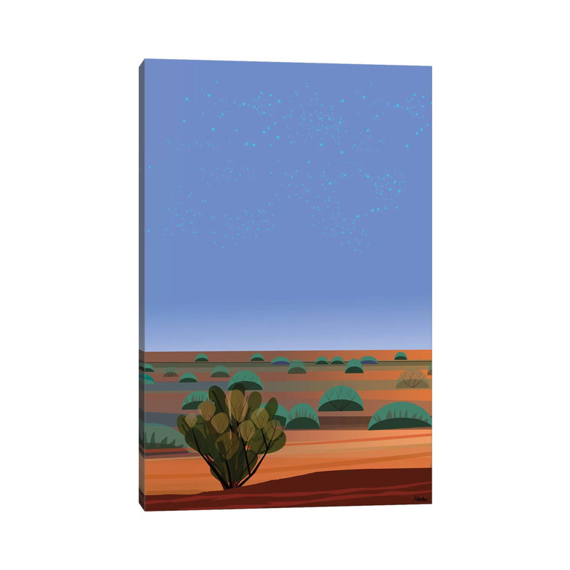Desert Twilight by Charles Harker - Wrapped Canvas Print, 101.6 cm H x 66.04 cm W x 1.91 cm D