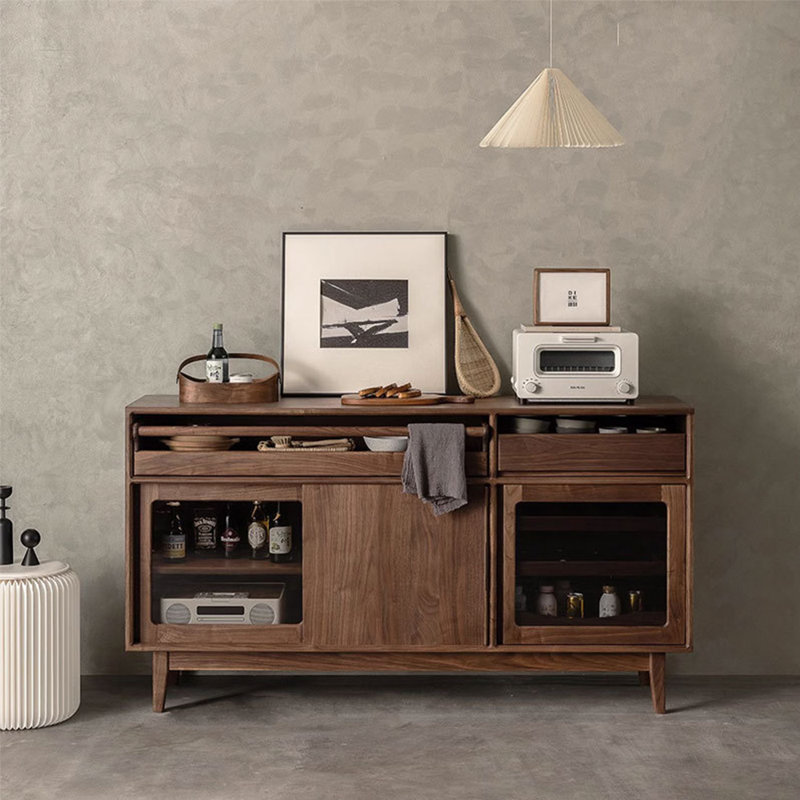 Armoire latérale de rangement moderne de style moderne, H 34,65 po x l 62,99 po x P 16,54 po
