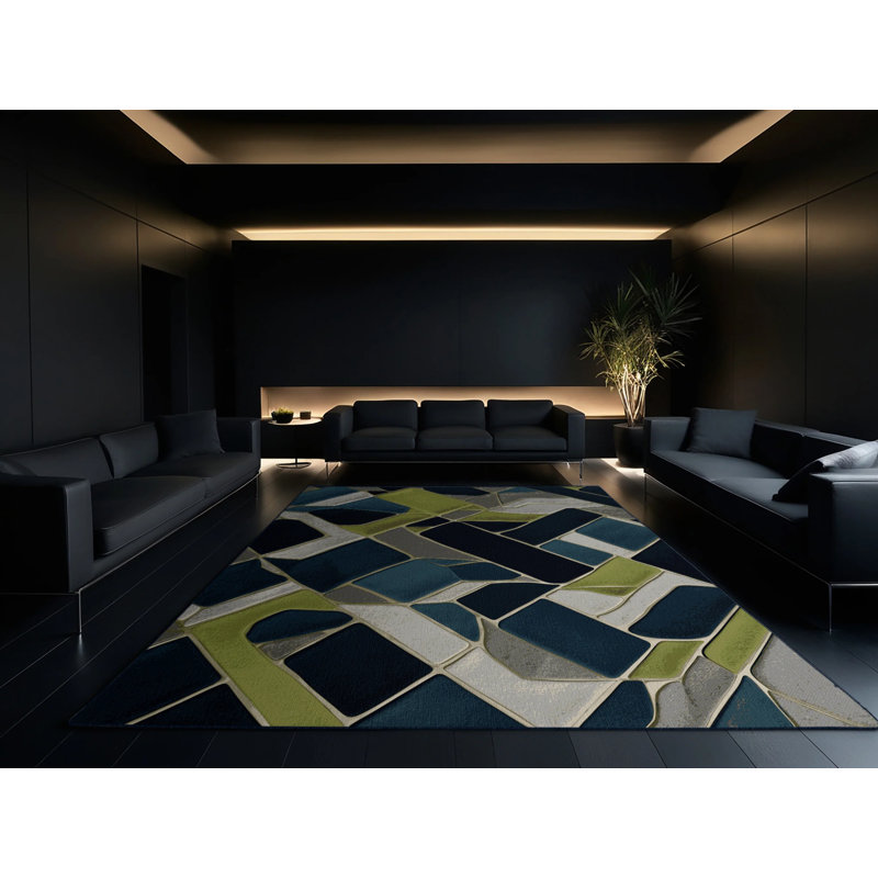 Warp Constellation Rug, Square 5'