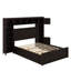 Grand lit en bois avec armoire et lit gigogne-121087762-121087761
