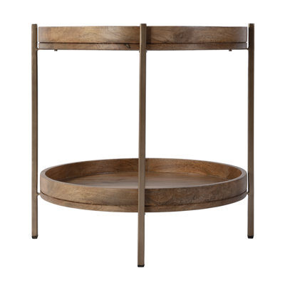Damirra Wood & Metal Side Table
