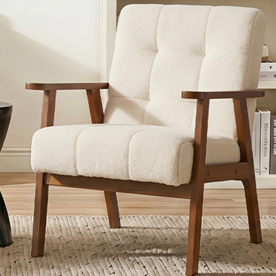 Chaise d'appoint moderne capitonnée avec accoudoirs, chaise de salle à manger ou de salon rembourrée