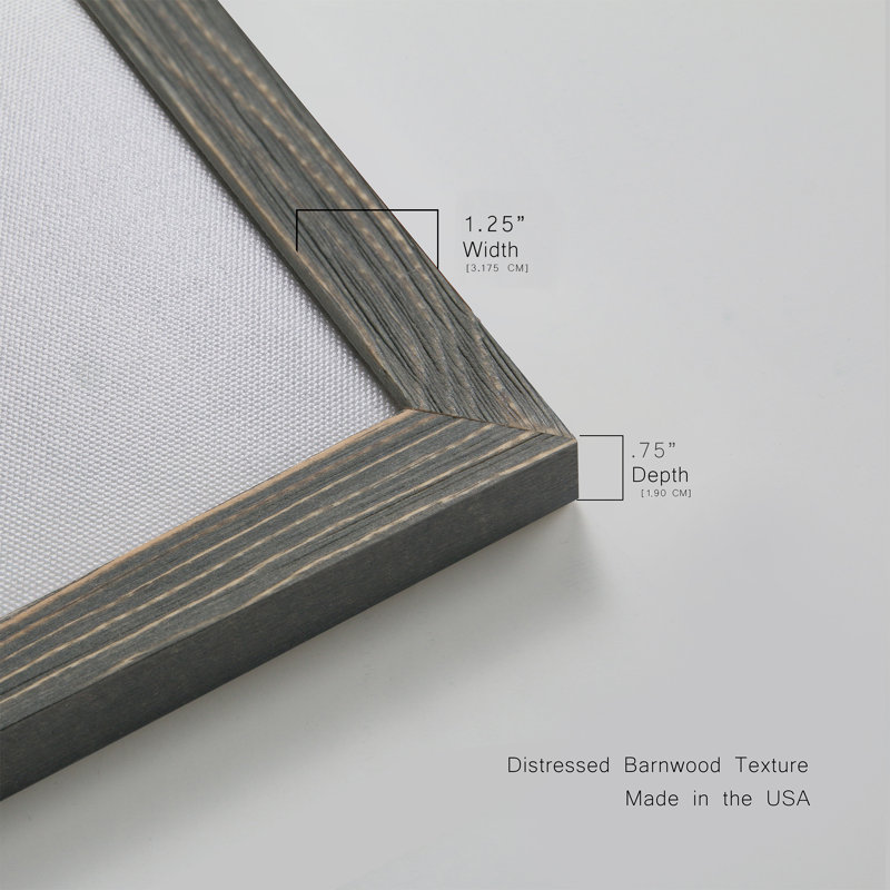 Evening Ahead - Single Picture Frame Painting on Canvas, Grey Framed, 23" H x 32" W x 1" D