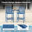 2 Pieces HDPE Tall Adirondack Bar Chair with Removable Table-721887754