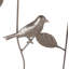 Metal Arched Birds And Leaves Garden Arbor With Gate