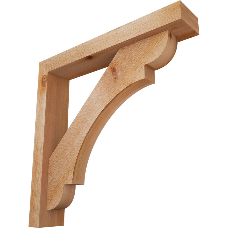 Support de scie brute brut 4 po x P 22 po x H 22 po avec support décalé, cèdre rouge de l'Ouest, 22 X 22