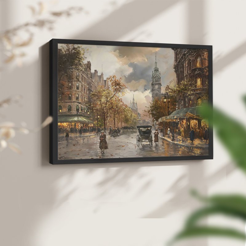 Landscape Series-CLXXXVII -Framed Print - Restickable, H 16 po x l 20 po, Noir
