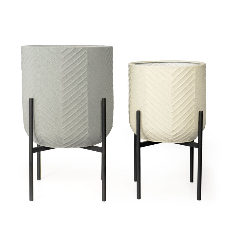 Ginkgo Metal Planter