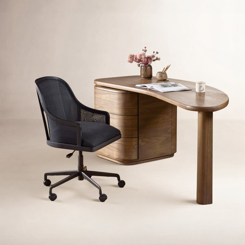 Mischa Desk Chair-Gibson Black