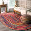Tapis multicolore en coton tressé à la main bohème-1448969513