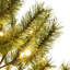 Ensemble de 3 sapins de Noël artificiels préilluminés avec lumières DEL blanc chaud, sapins clairsemés avec bases en métal
