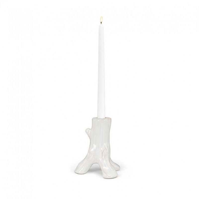 Small Trunk Taper Candle Holder, 6" H x 5" W x 5" D