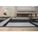 Arnaldur Geometric Black/Gray/White Area Rug