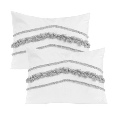 Boho Fringe Pillow Shams - 2 Pack Set By Sweet Jojo Designs