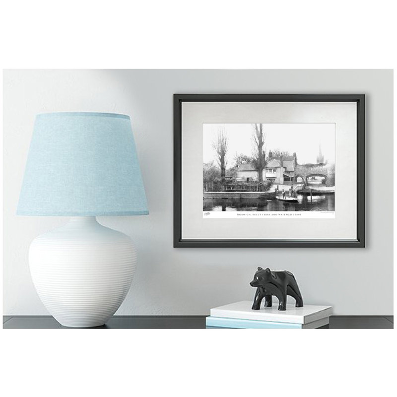 Norwich, Pull's Ferry And Watergate 1890 by Francis Frith - Single Picture Frame Print, 45cm H x 60cm W x 2.3cm D