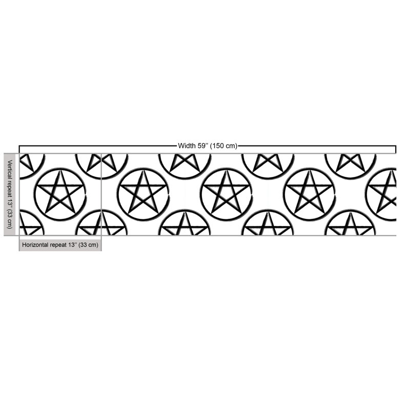 Chatney Pentagram Star in Circle Multi-Purpose Fabric
