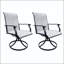 Chaise de patio pivotante en rotin à 360 ° (ensemble de 2)