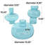Ensemble de 3 vases de table en verre Ettie-88069974