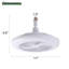 Ventilateur de plafond blanc en PC pour chambre à coucher avec télécommande et flux d'air saisonnier, moteur à courant continu, éclairage DEL