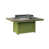 Bronze martelé avec base vert kiwi
