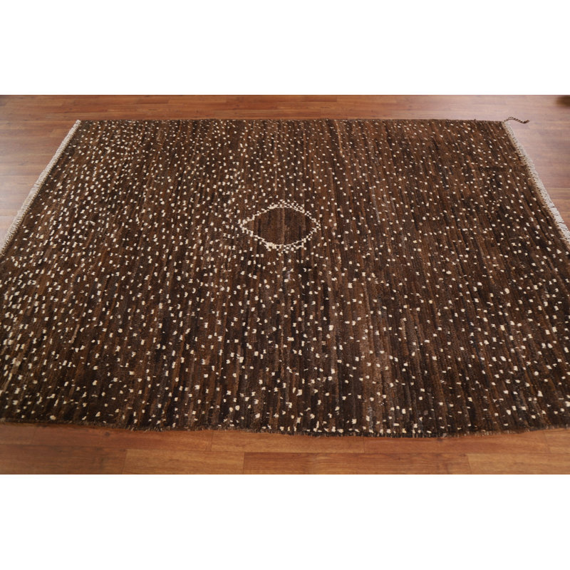 Tapis marocain brun foncé 6 x 8