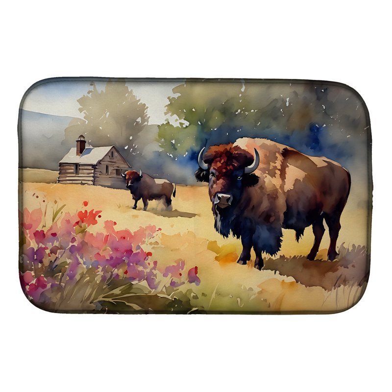 Tapis de séchage en bois Wood Bison