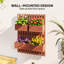 Outsunny Wall-mounted Wooden Garden Planters with Trellis-807601327