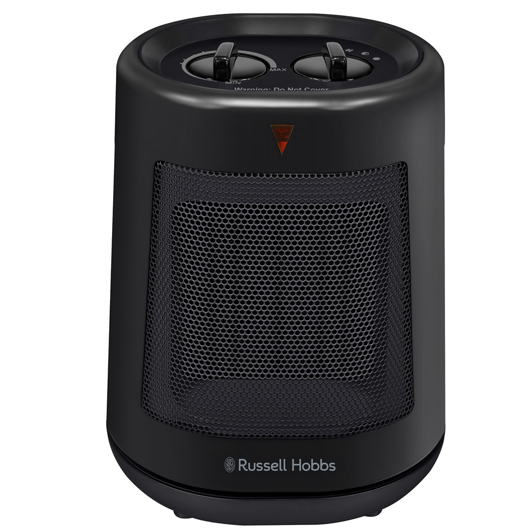 Russell Hobbs 2000W Watt 6826 BTU BTU Electric Compact Space Heater with Adjustable Thermostat