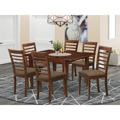 Agesilao Butterfly Leaf Rubber Solid Wood Dining Set by Winston Porter