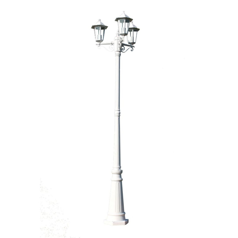 Romantico Lamp Post (Full), White