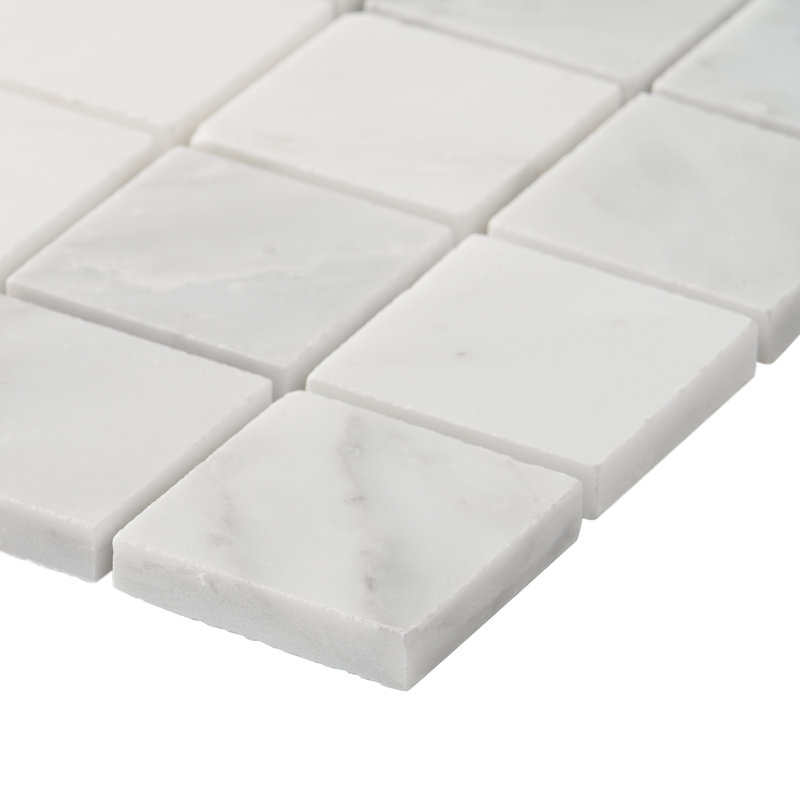 Oriental 2" x 2" Marble Grid Mosaic Wall & Floor Tile