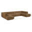 Tissu rembourré 4 pièces Landis Canapé modulaire modulaire-833740655