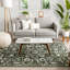 Dazzle Green/White Disa Vintage Medallion Soft Rug-47446025
