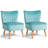 Tisdale Velvet Slipper Chair-2106513863