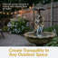 Fontaine sculpturale à énergie solaire avec DEL Hornsby 