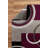 GLORYRUGS Purple Geometric Door Mat with Fluffy Texture for Indoor Living-754507891