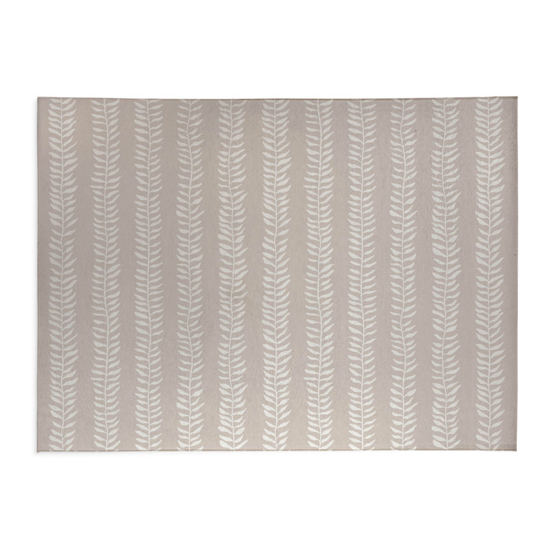Tapis de cuisine Mystic Ivy, Rectangle 5 pi x 7 pi, Taupe