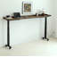 Bureau électrique à hauteur réglable pour lit / canapé avec roulettes et plateau en bois massif-1476190851