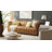 Dareau 83" Genuine Leather Channel Tufted Sofa-121869885
