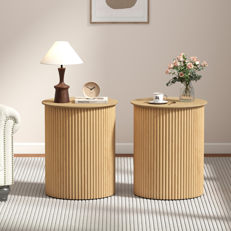 End Table Set, Natural