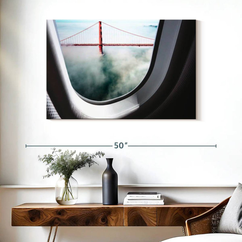 Nicci Plane Window Golden Gate, H 26 po x l 39 po
