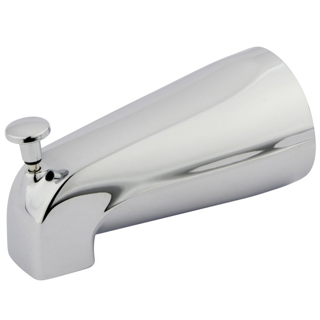 Wall Mounted Tub Spout, Chrome / Chrome