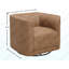 Fauteuil d'appoint pivotant brun