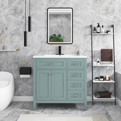 36” Freestanding Single Bathroom Vanity with Top