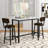 Trexton Rectangular 39.37" L x 15.75" W Dining Table Set of 3-643535128