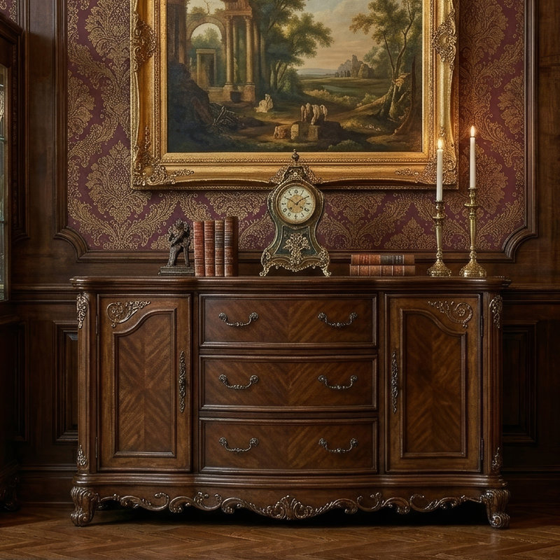 Table de buffet à 3 tiroirs Aranxa