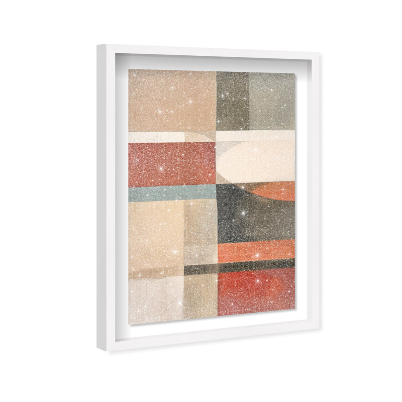 Pattern Pulse II Shadowbox Abstract Print by Oliver Gal, Black Frame, 10 x 15, 46.5"H x 31.5"W, White Frame